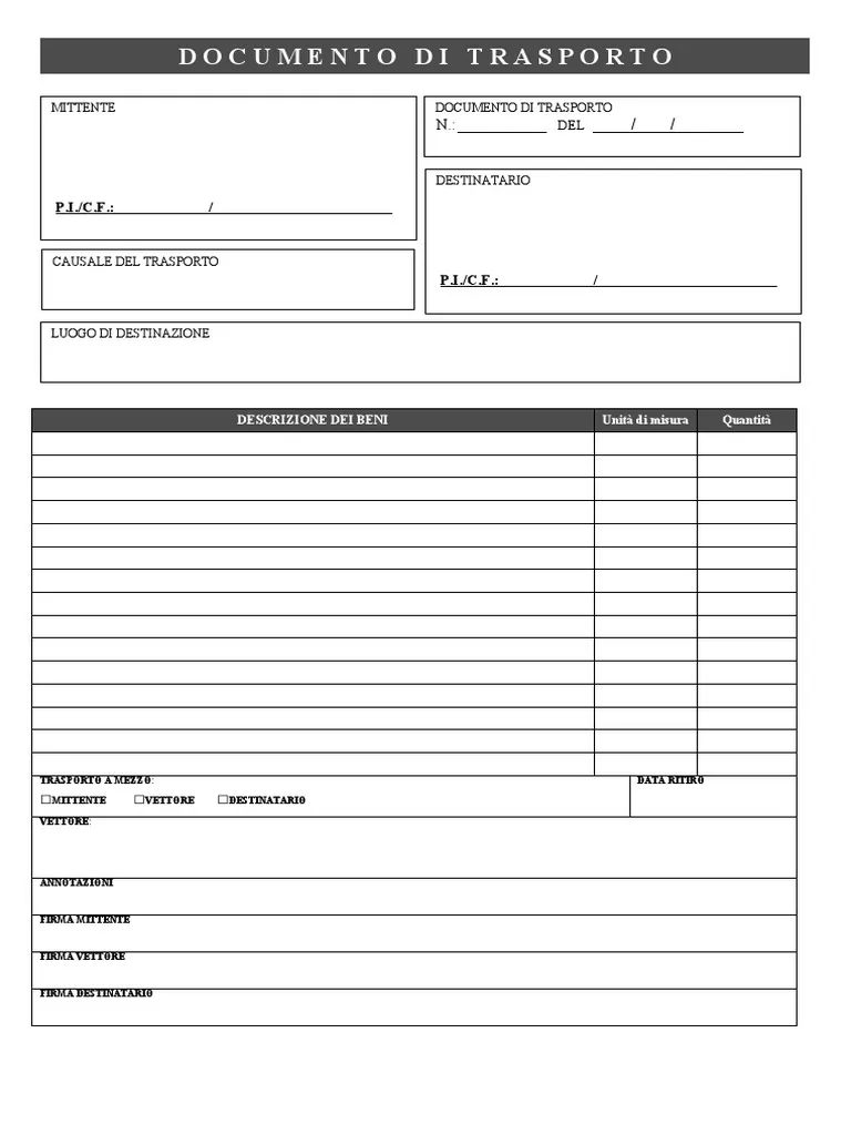 DDT di reso cosa c'è da sapere